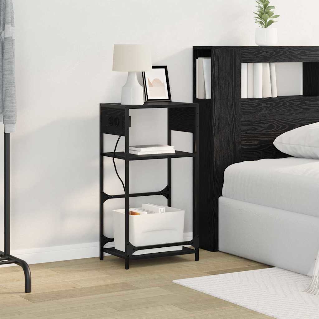 Noćni ormar Crni hrast 40 x 27 x 76 cm Konstruirano drvo