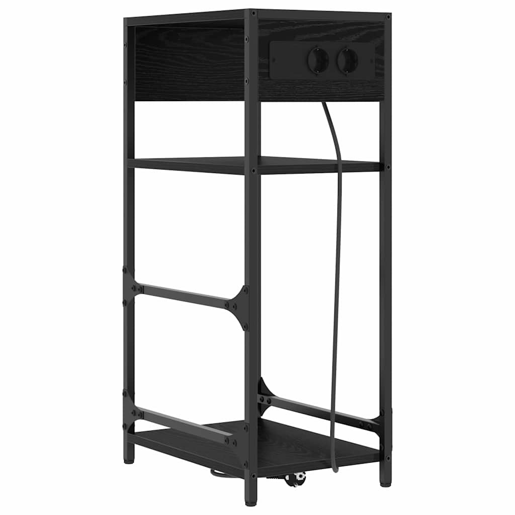 Noćni ormar Crni hrast 40 x 27 x 76 cm Konstruirano drvo