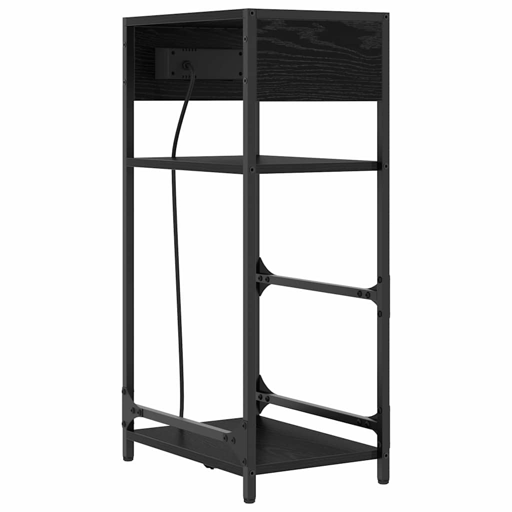 Noćni ormar Crni hrast 40 x 27 x 76 cm Konstruirano drvo