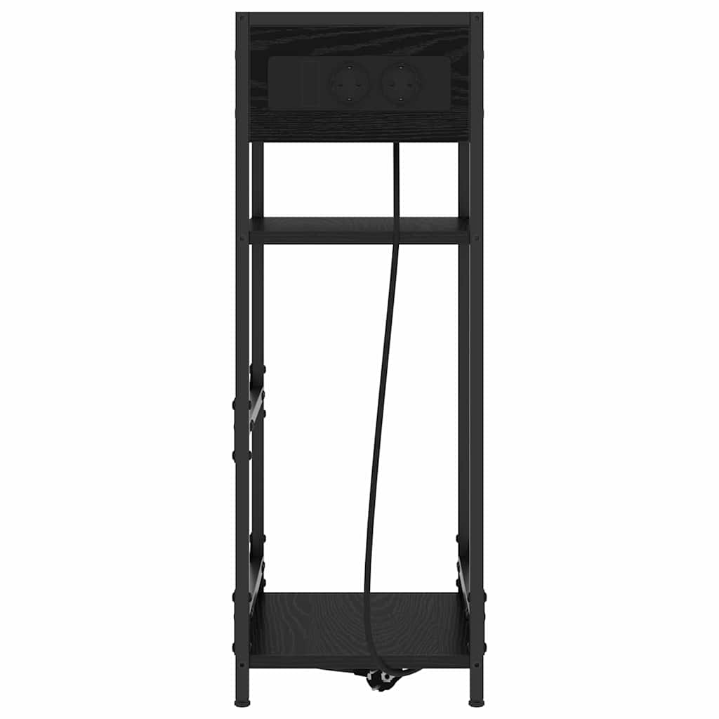 Noćni ormar Crni hrast 40 x 27 x 76 cm Konstruirano drvo