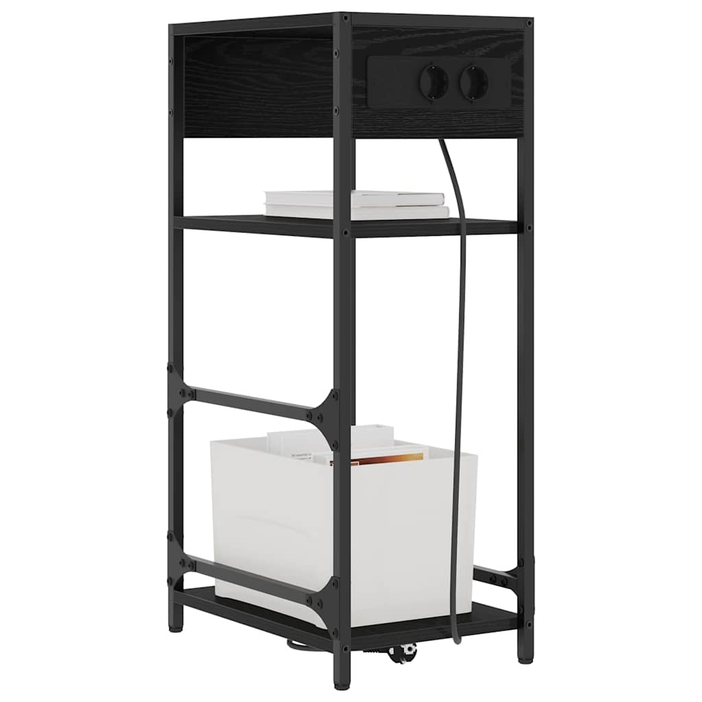 Noćni ormar Crni hrast 40 x 27 x 76 cm Konstruirano drvo