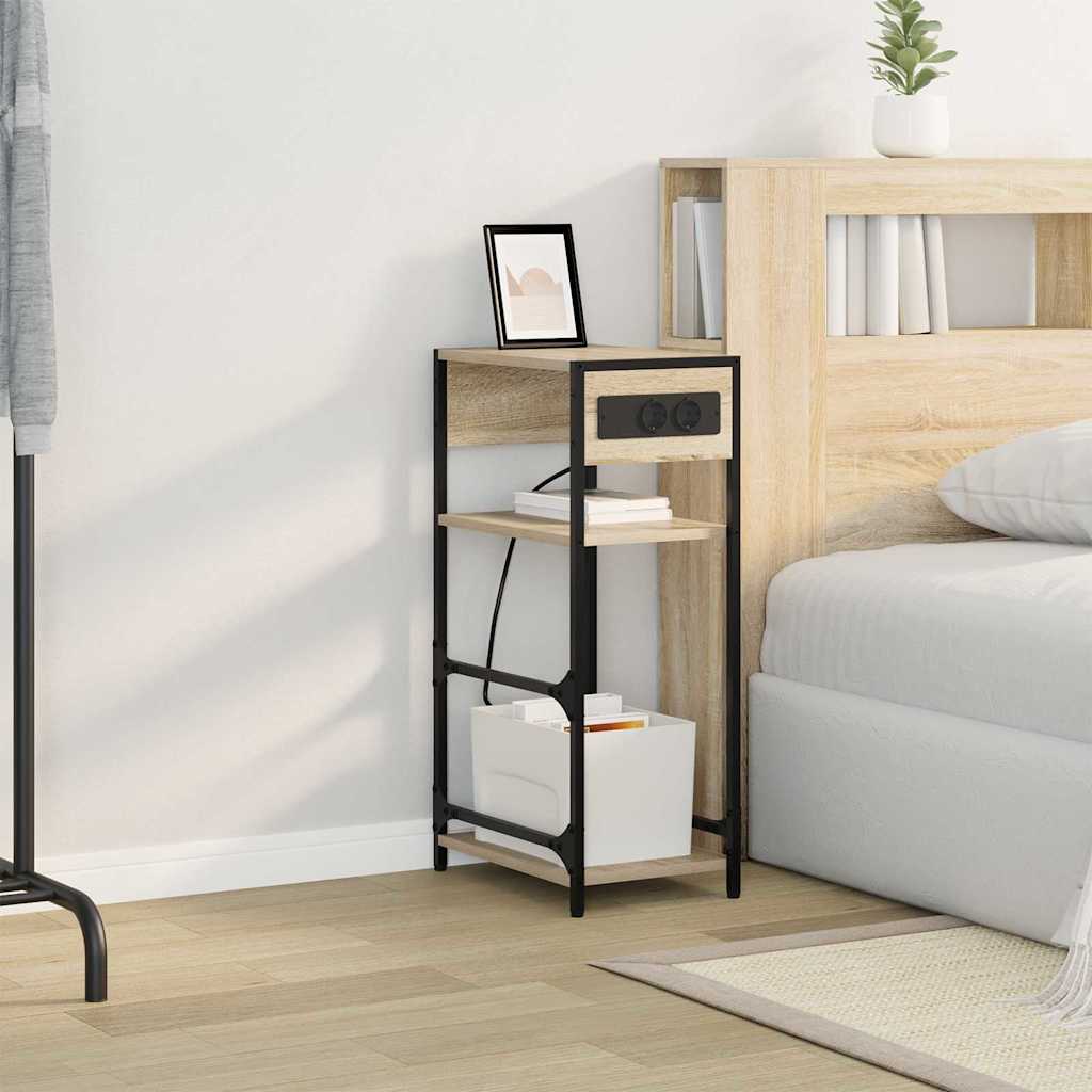 Noćni ormar Sonoma hrast 40 x 27 x 76 cm Konstruirano drvo