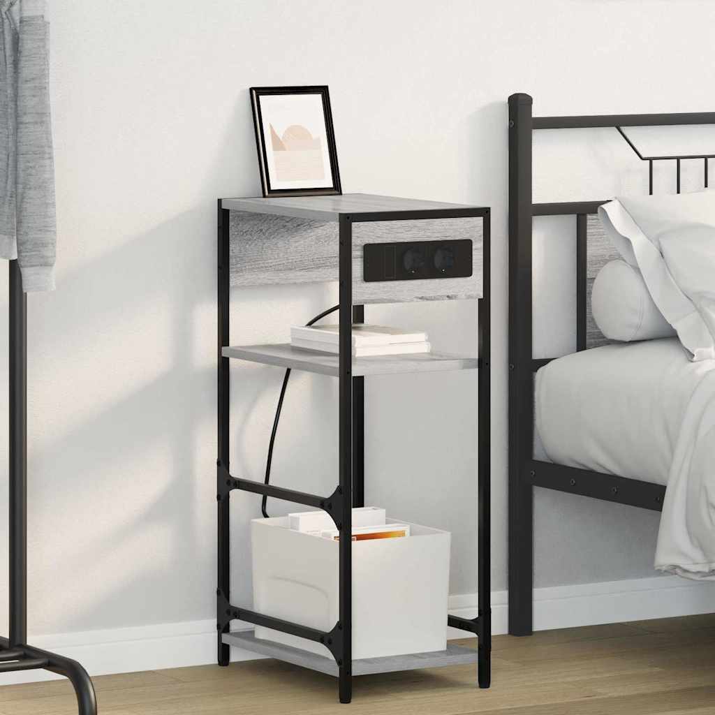 Noćni ormar Siva Sonoma 40 x 27 x 76 cm Konstruirano drvo