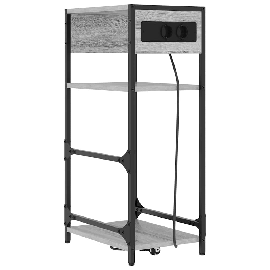 Noćni ormar Siva Sonoma 40 x 27 x 76 cm Konstruirano drvo