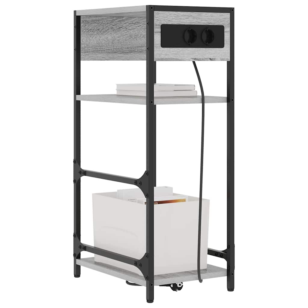 Noćni ormar Siva Sonoma 40 x 27 x 76 cm Konstruirano drvo