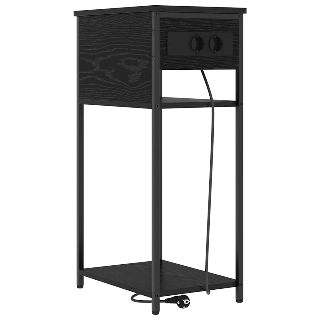 Noćni ormar Crni hrast 41 x 28 x 76 cm Konstruirano drvo