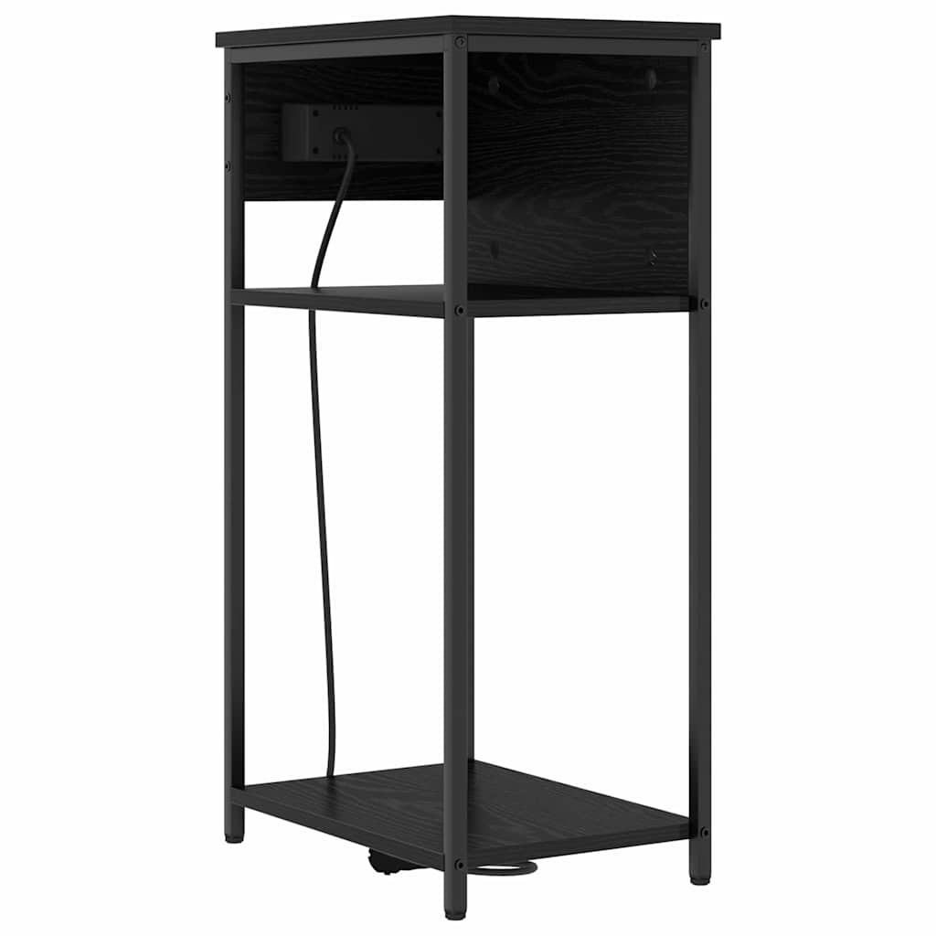 Noćni ormar Crni hrast 41 x 28 x 76 cm Konstruirano drvo