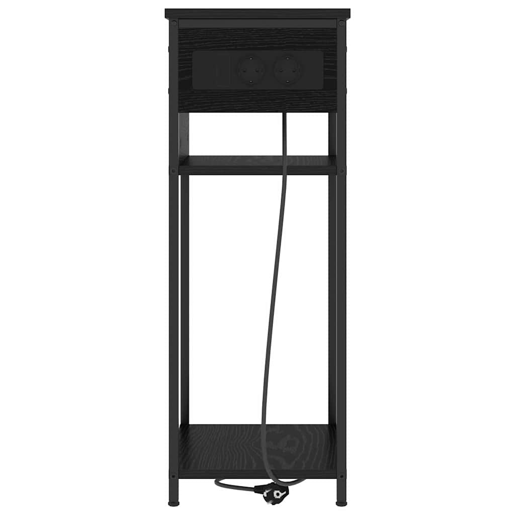 Noćni ormar Crni hrast 41 x 28 x 76 cm Konstruirano drvo