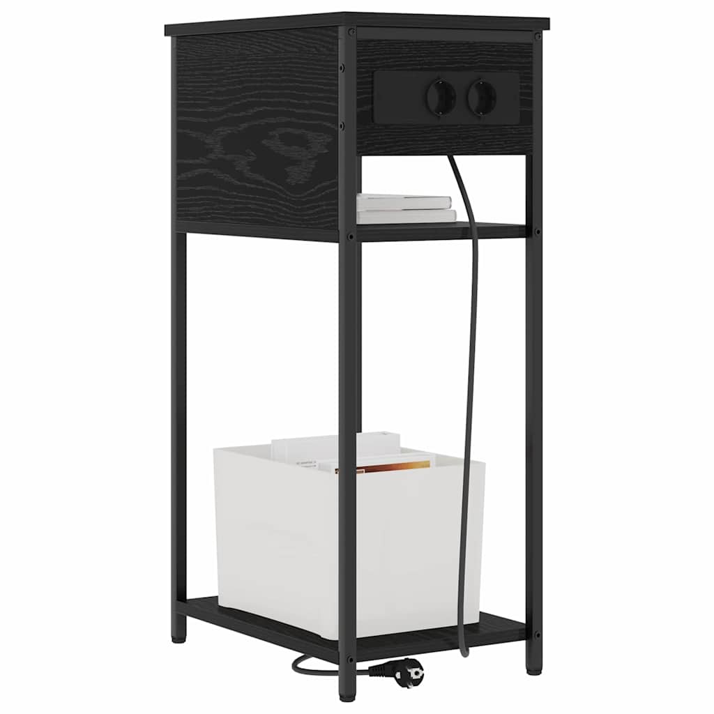 Noćni ormar Crni hrast 41 x 28 x 76 cm Konstruirano drvo