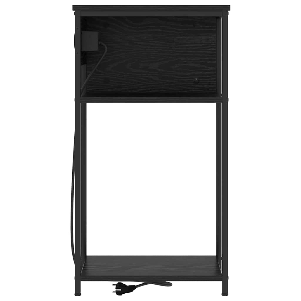 Noćni ormar Crni hrast 41 x 28 x 76 cm Konstruirano drvo