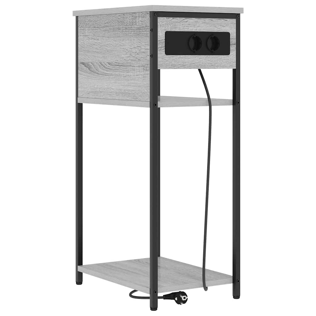 Noćni ormar Siva Sonoma 41 x 28 x 76 cm Konstruirano drvo
