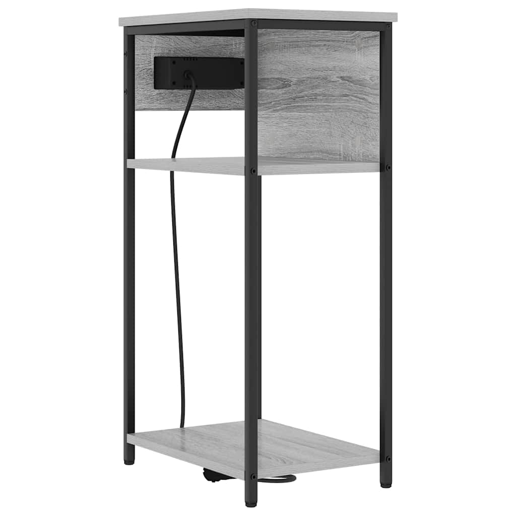 Noćni ormar Siva Sonoma 41 x 28 x 76 cm Konstruirano drvo