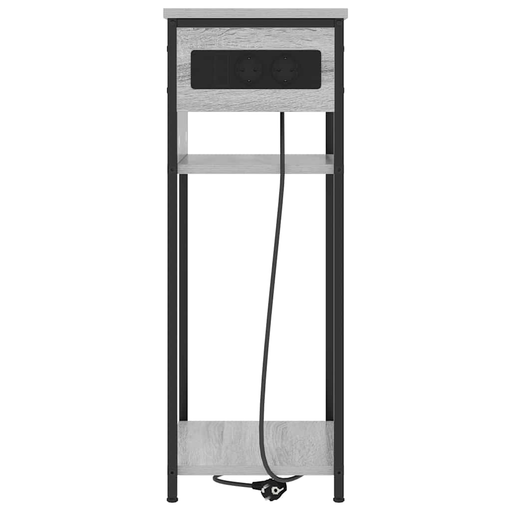 Noćni ormar Siva Sonoma 41 x 28 x 76 cm Konstruirano drvo