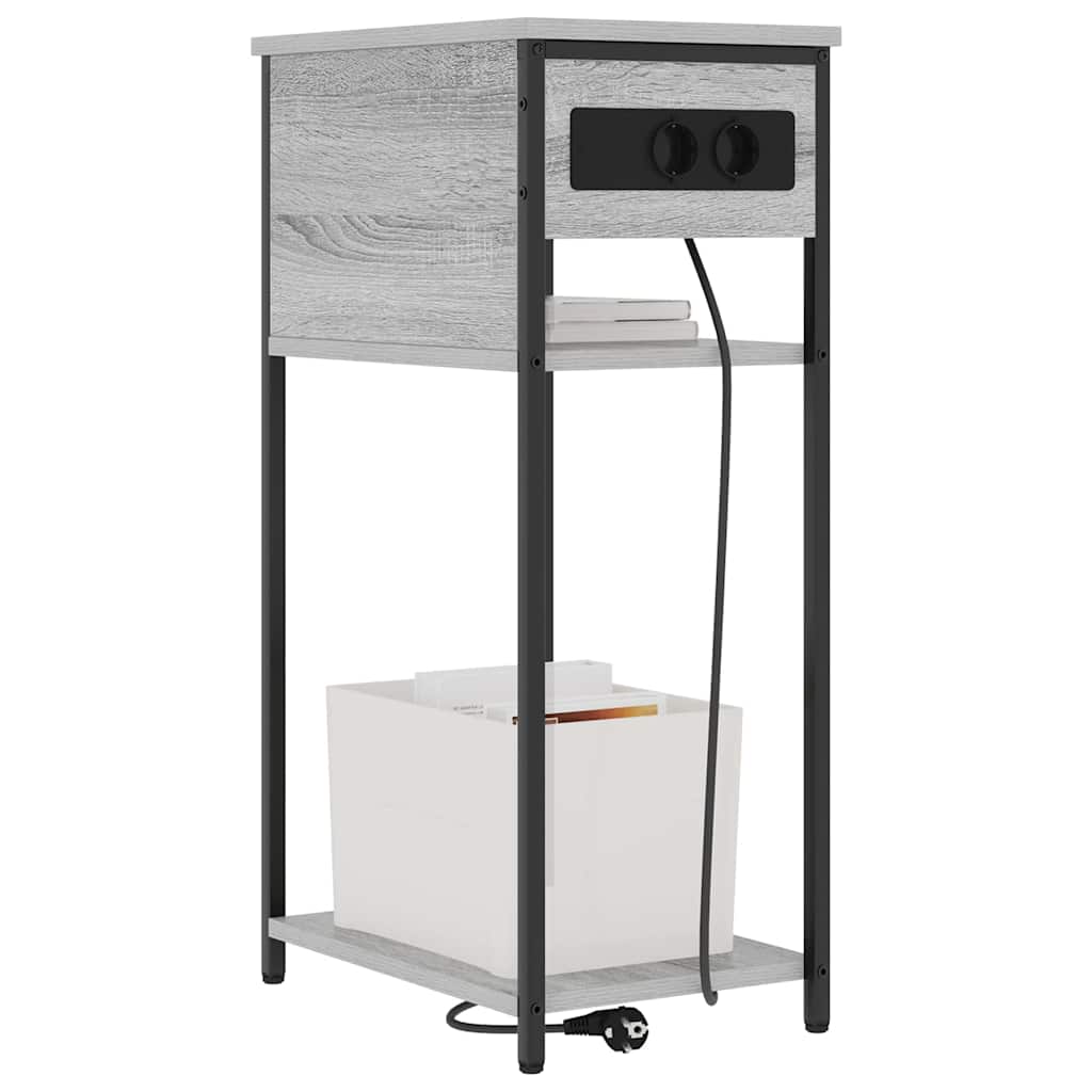 Noćni ormar Siva Sonoma 41 x 28 x 76 cm Konstruirano drvo