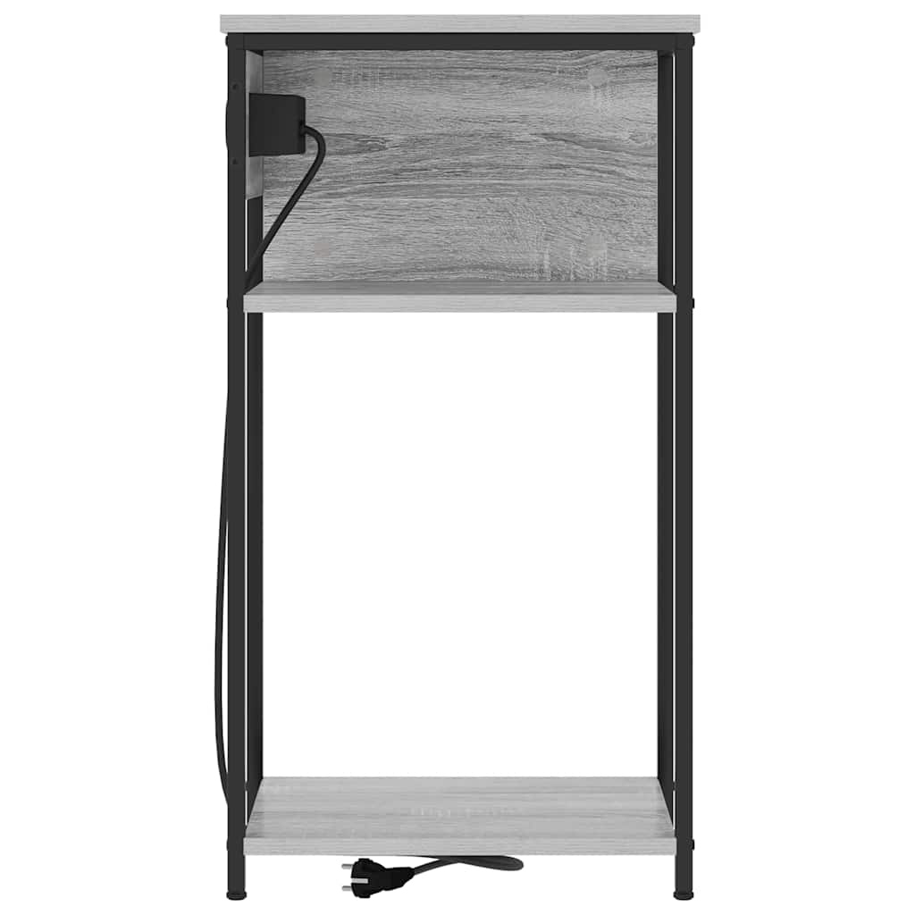 Noćni ormar Siva Sonoma 41 x 28 x 76 cm Konstruirano drvo
