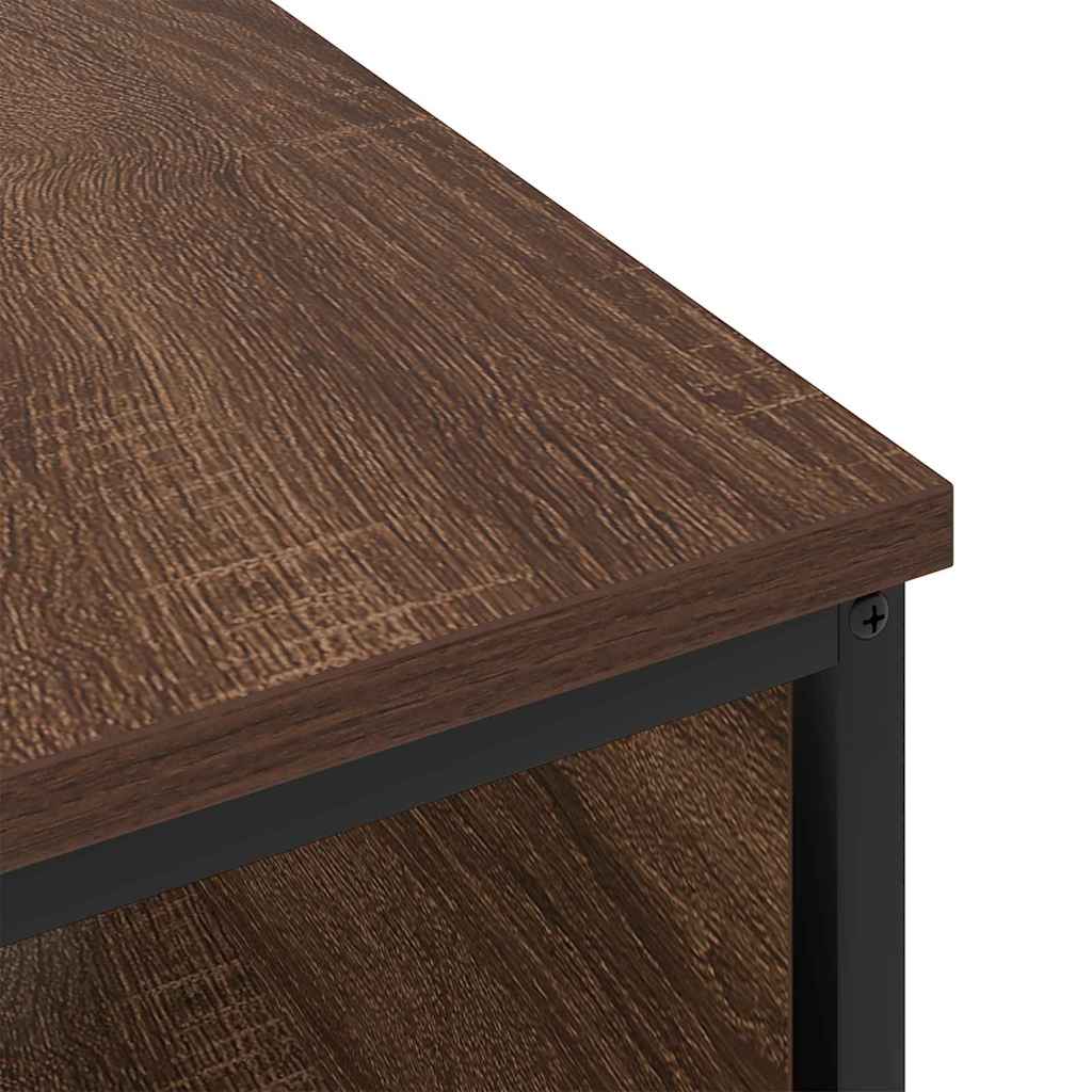 Noćni ormar Smeđi hrast 41 x 28 x 76 cm Konstruirano drvo