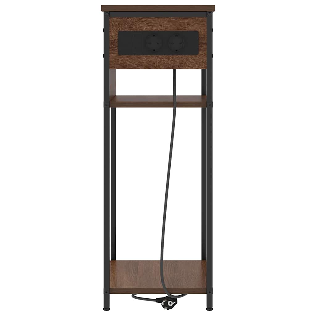 Noćni ormar Smeđi hrast 41 x 28 x 76 cm Konstruirano drvo
