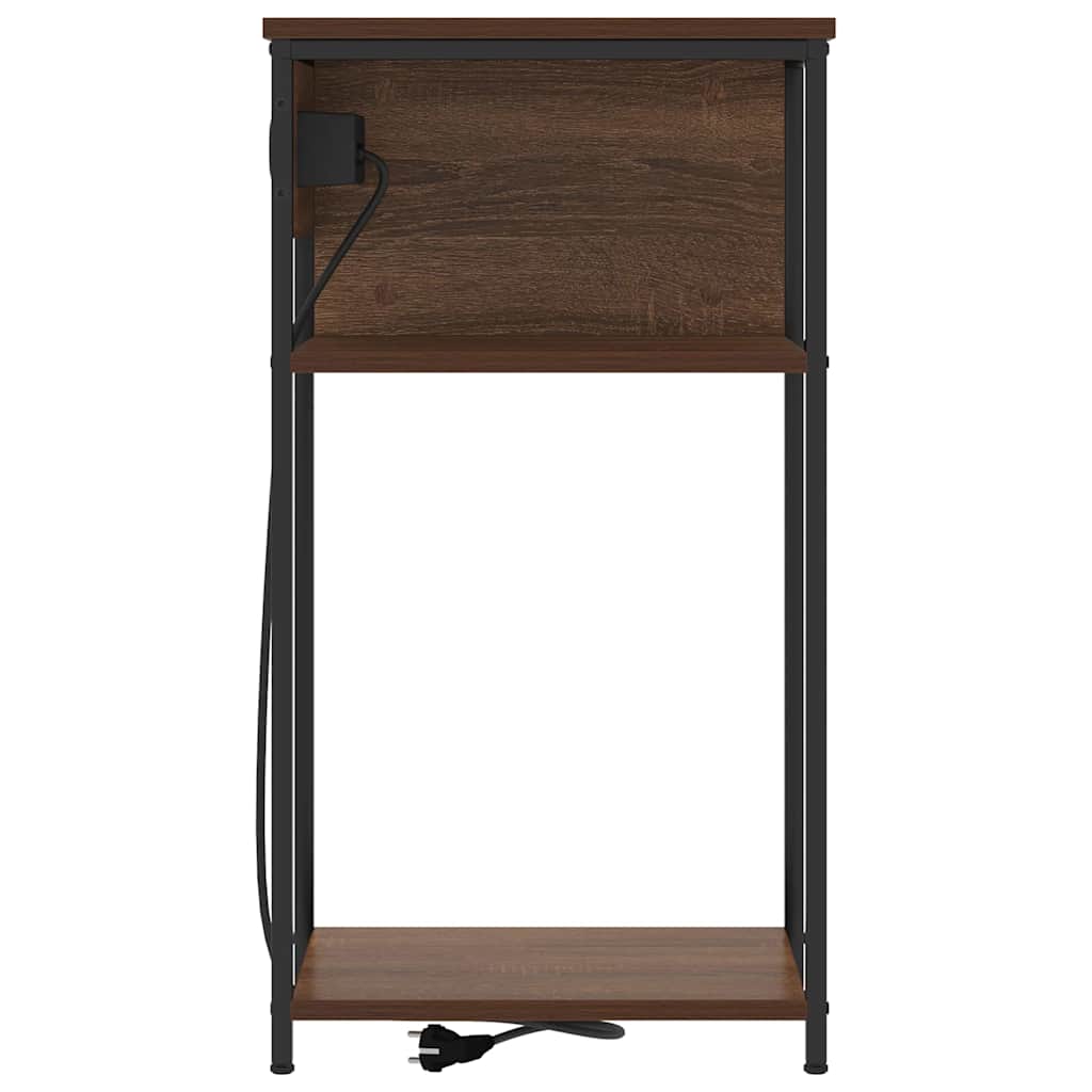 Noćni ormar Smeđi hrast 41 x 28 x 76 cm Konstruirano drvo