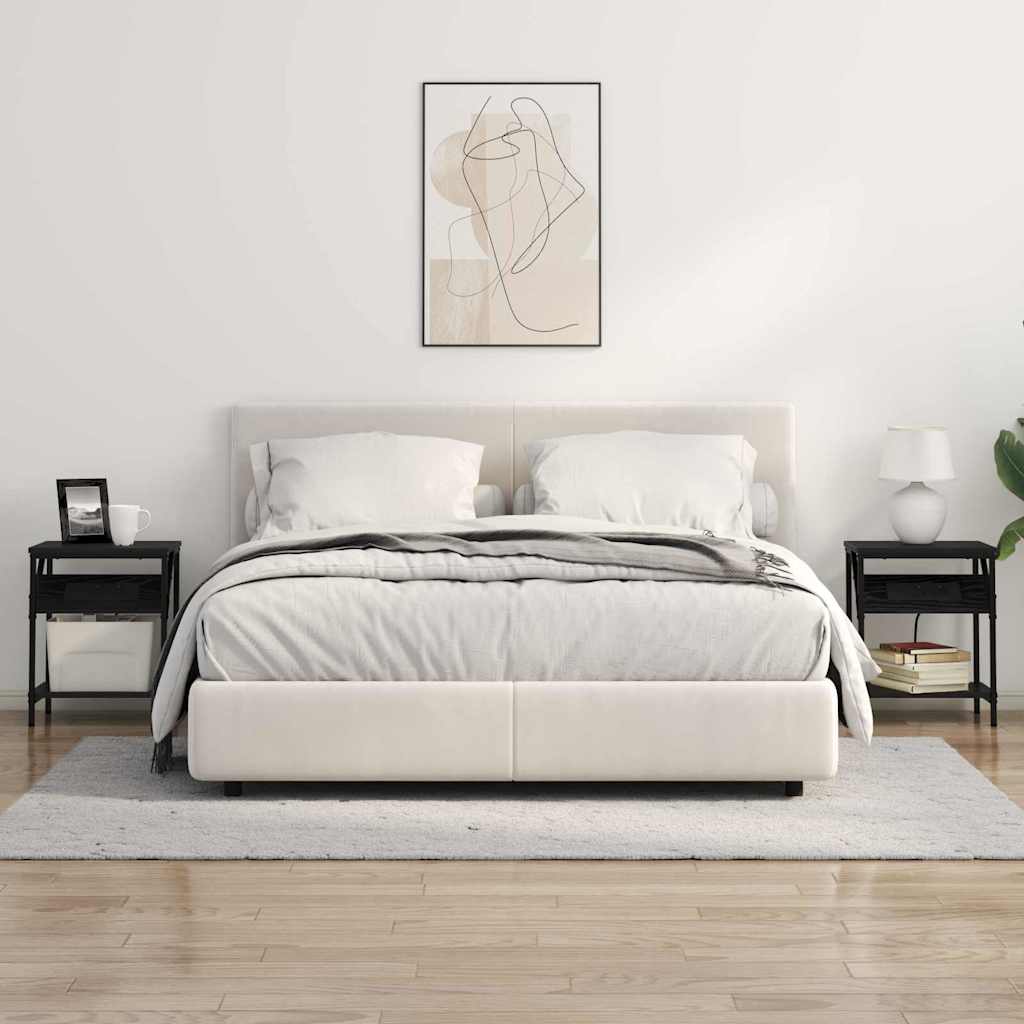 Noćni ormar Crni hrast 38 x 30 x 48 cm Konstruirano drvo