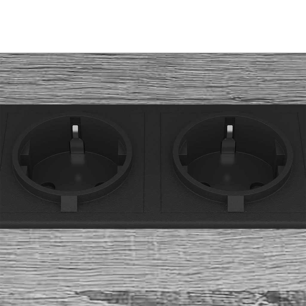 Noćni ormar 2 pcs Siva Sonoma 38 x 30 x 48 cm Konstruirano drvo