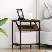 Noćni ormar 2 pcs Smeđi hrast 38 x 30 x 48 cm Konstruirano drvo