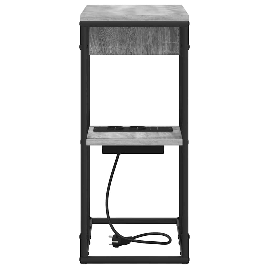 Noćni ormar Siva Sonoma 41,5 x 26 x 60,5 cm Konstruirano drvo