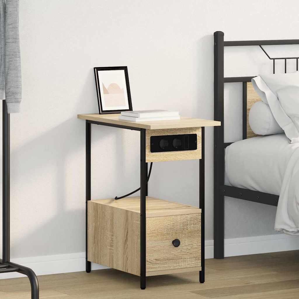 Noćni ormar Sonoma hrast 60 x 30 x 61 cm Konstruirano drvo