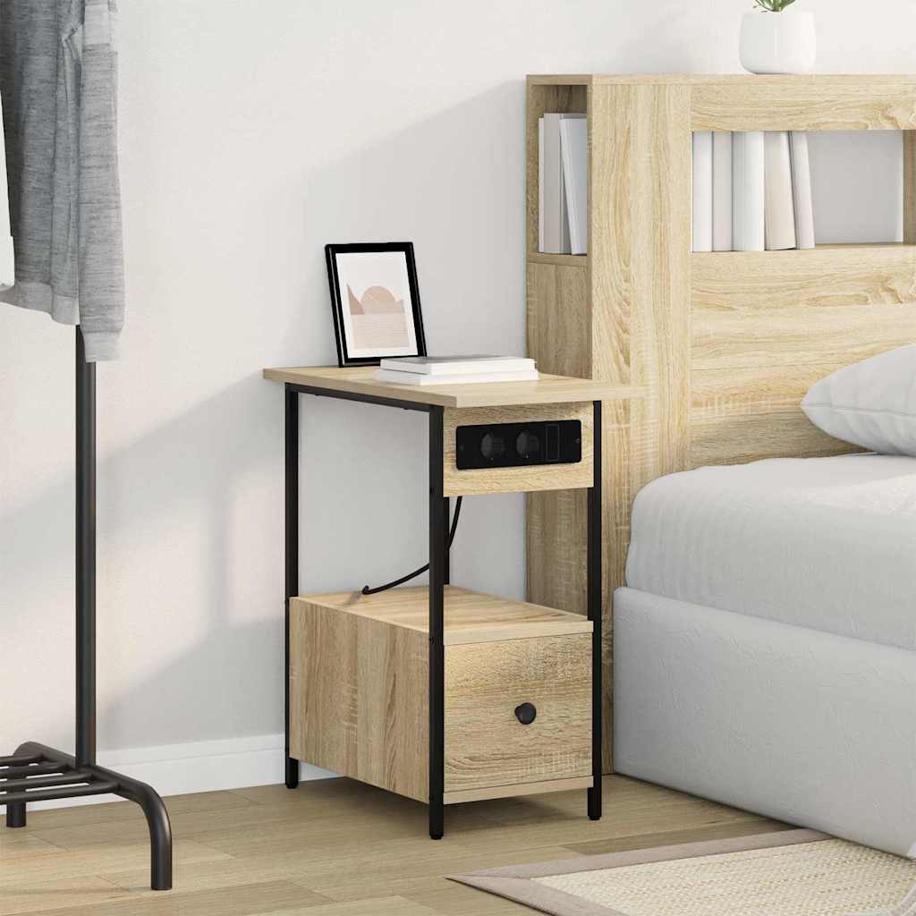 Noćni ormar Sonoma hrast 60 x 30 x 61 cm Konstruirano drvo