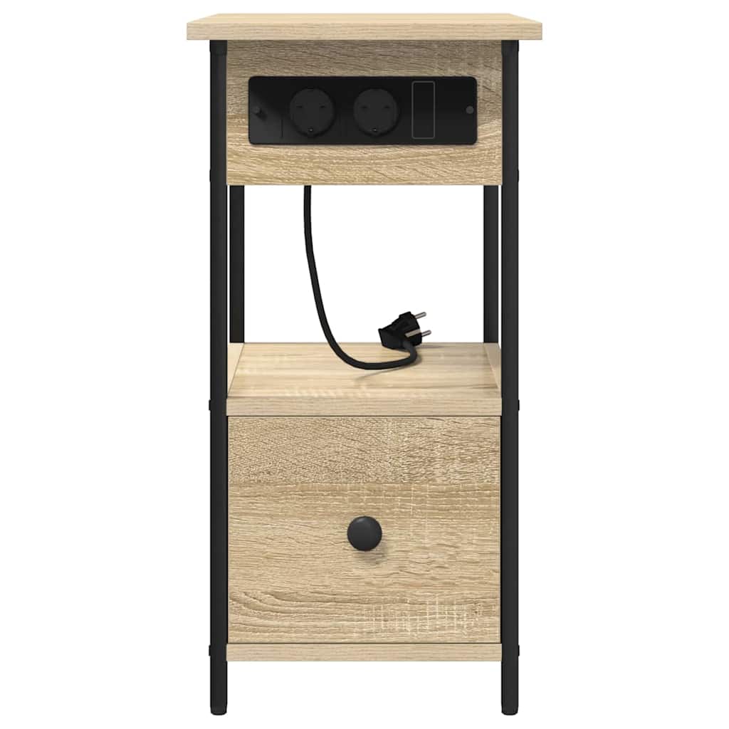 Noćni ormar Sonoma hrast 60 x 30 x 61 cm Konstruirano drvo