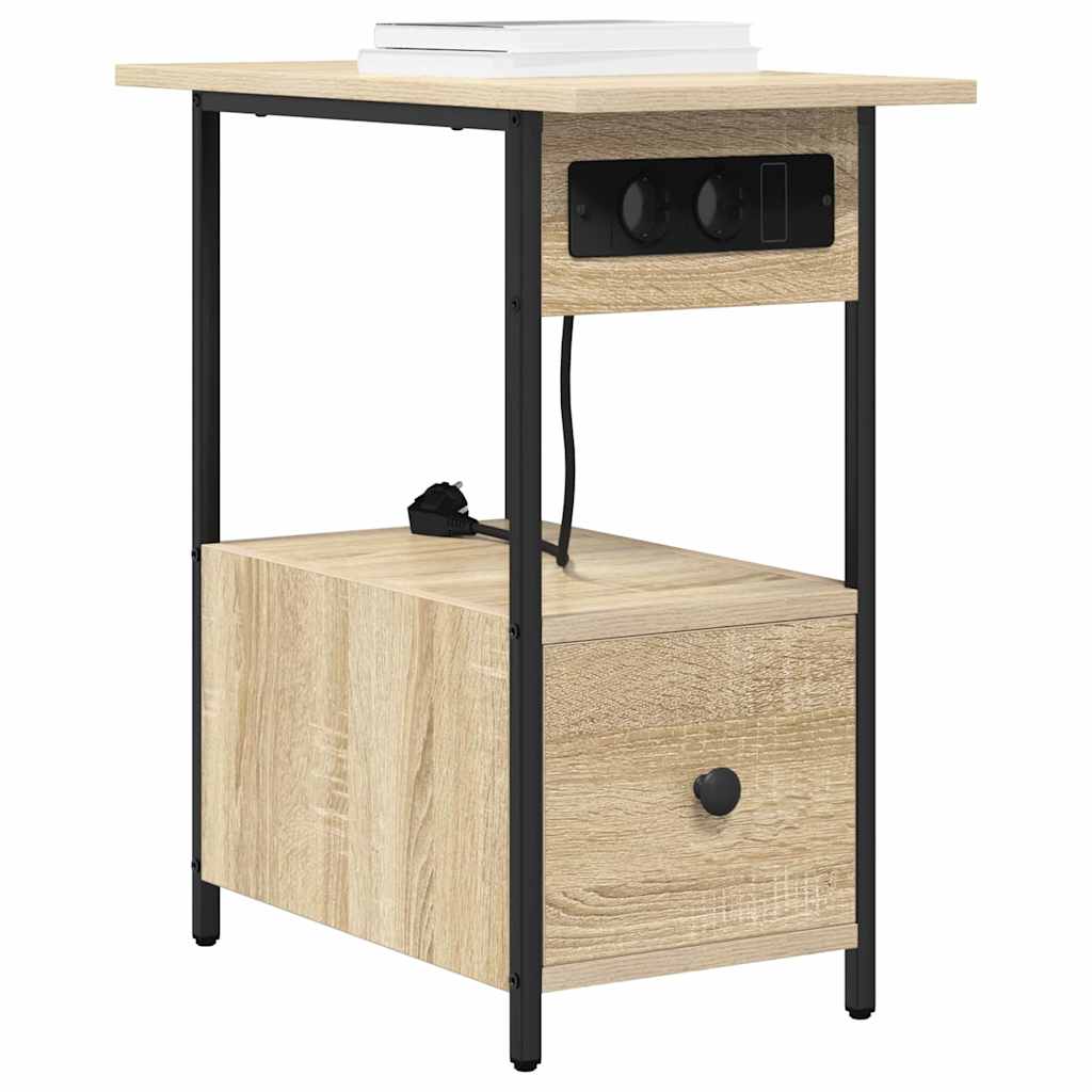 Noćni ormar Sonoma hrast 60 x 30 x 61 cm Konstruirano drvo