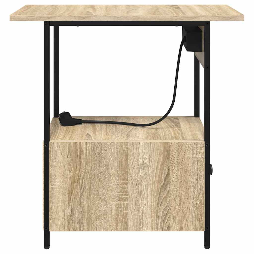 Noćni ormar Sonoma hrast 60 x 30 x 61 cm Konstruirano drvo