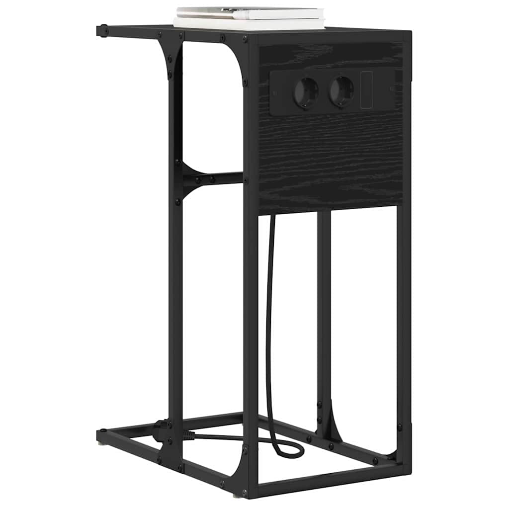 Noćni ormar Crni hrast 41,5 x 26 x 60,5 cm Konstruirano drvo