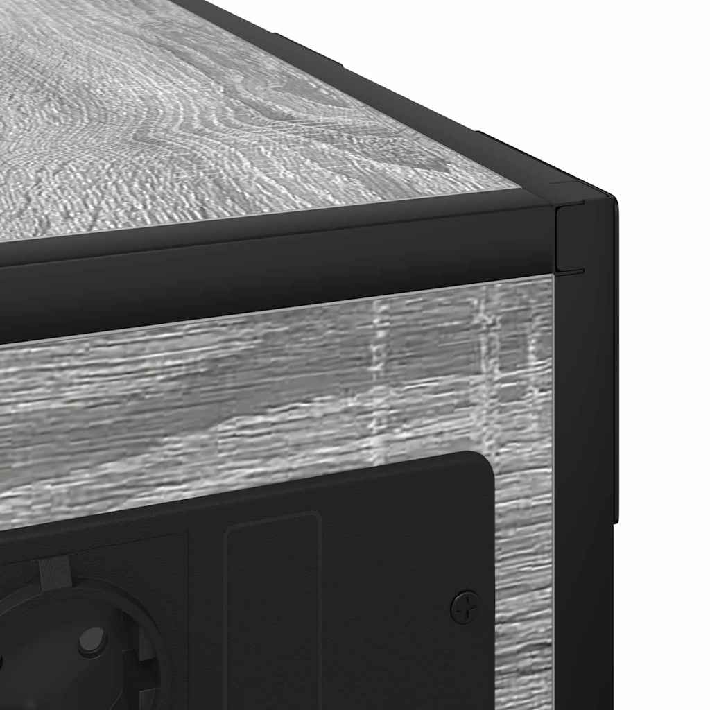 Noćni ormar Siva Sonoma 41,5 x 26 x 60,5 cm Konstruirano drvo