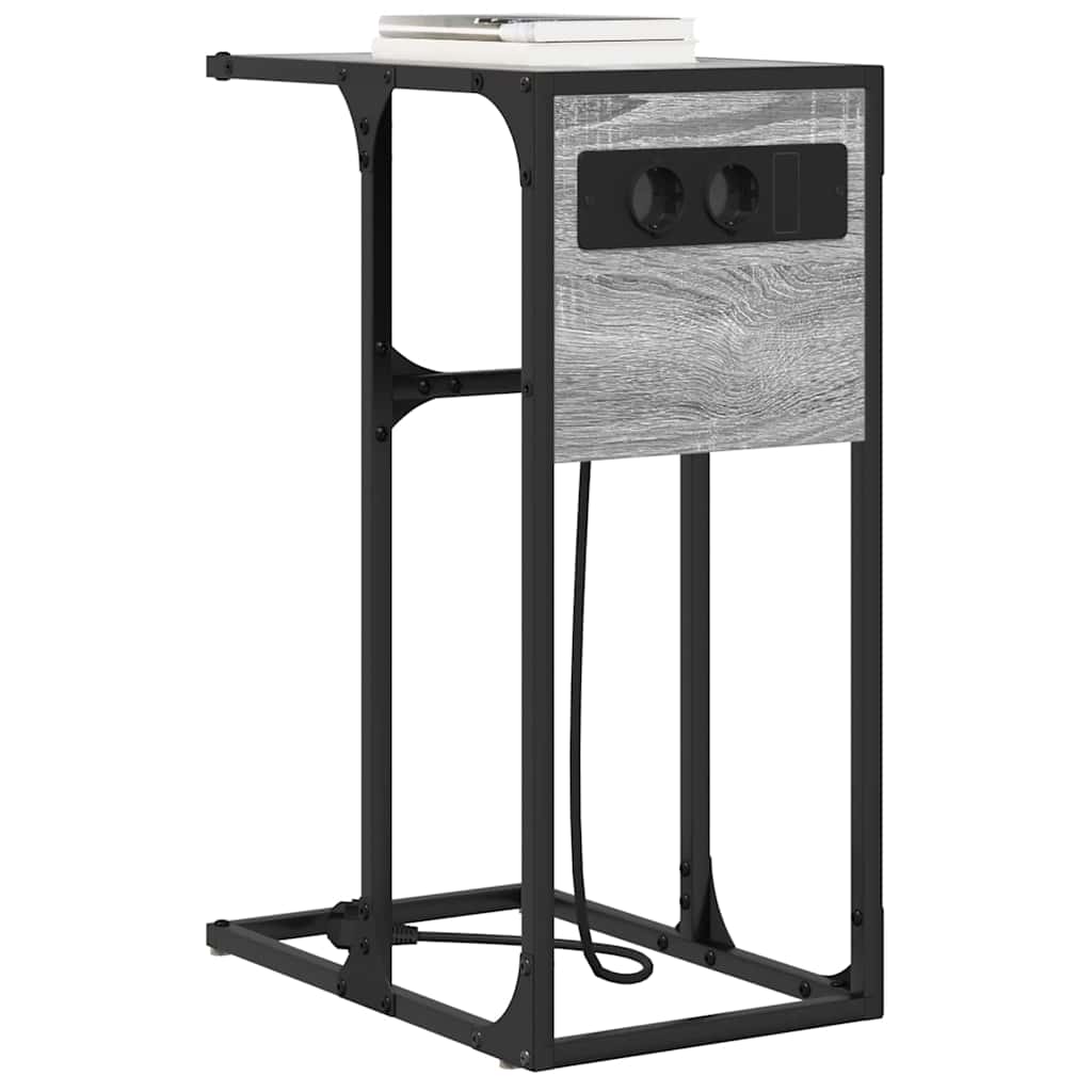 Noćni ormar Siva Sonoma 41,5 x 26 x 60,5 cm Konstruirano drvo