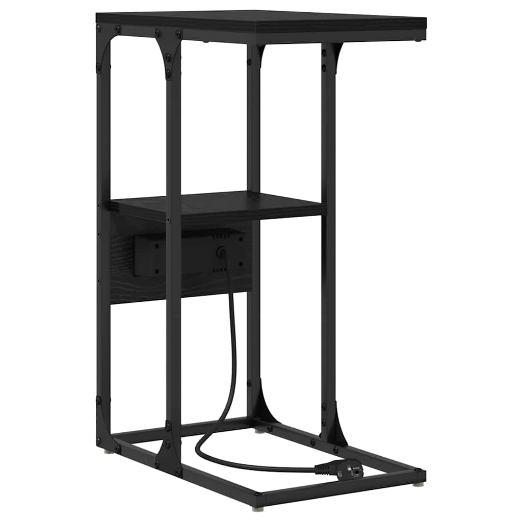 Noćni ormar Crni hrast 41,5 x 26 x 60,5 cm Konstruirano drvo