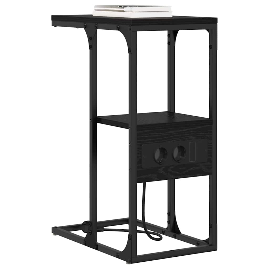 Noćni ormar Crni hrast 41,5 x 26 x 60,5 cm Konstruirano drvo