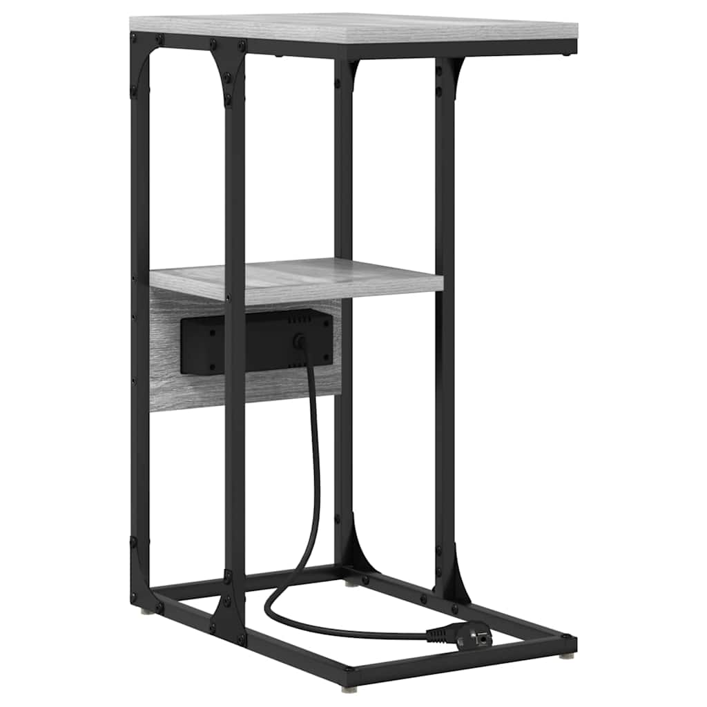 Noćni ormar s ladicama Sivi hrast sonoma 41.5 x 26 x 60.5 cm