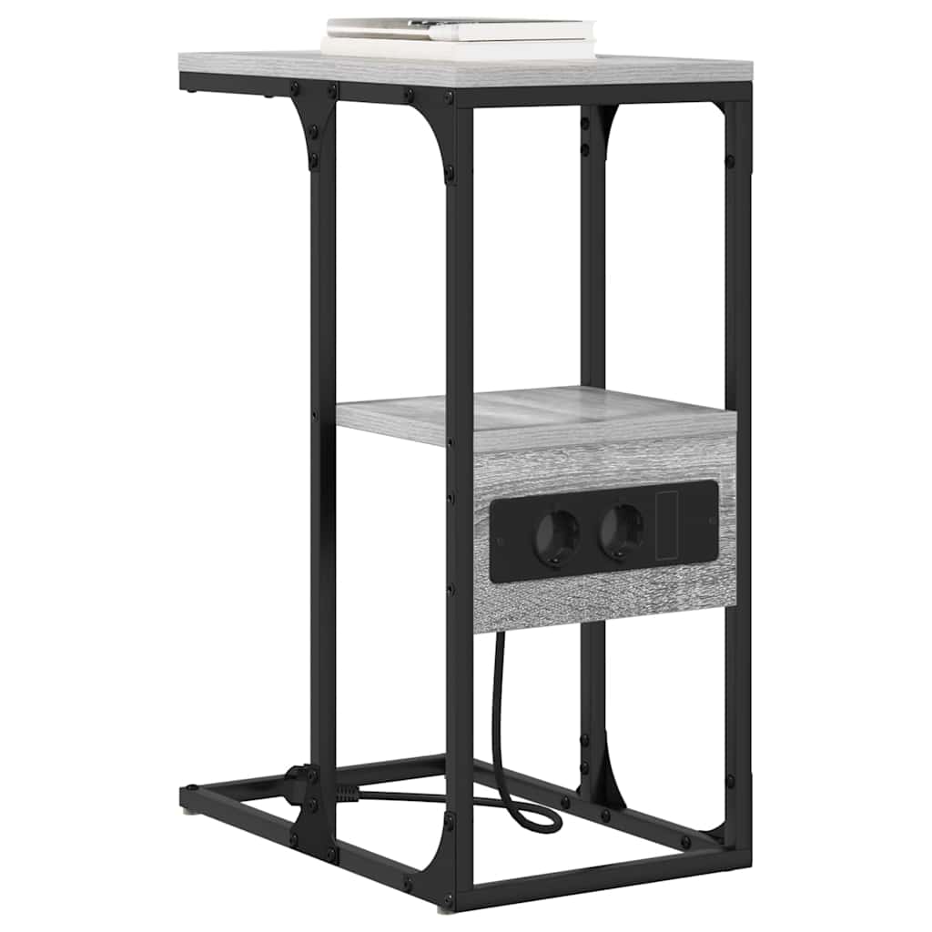 Noćni ormar s ladicama Sivi hrast sonoma 41.5 x 26 x 60.5 cm