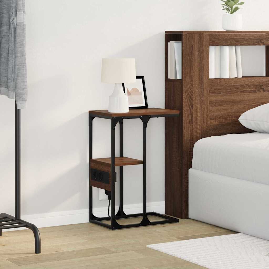Noćni ormar Smeđi hrast 41.5 x 26 x 60.5 cm Konstruirano drvo