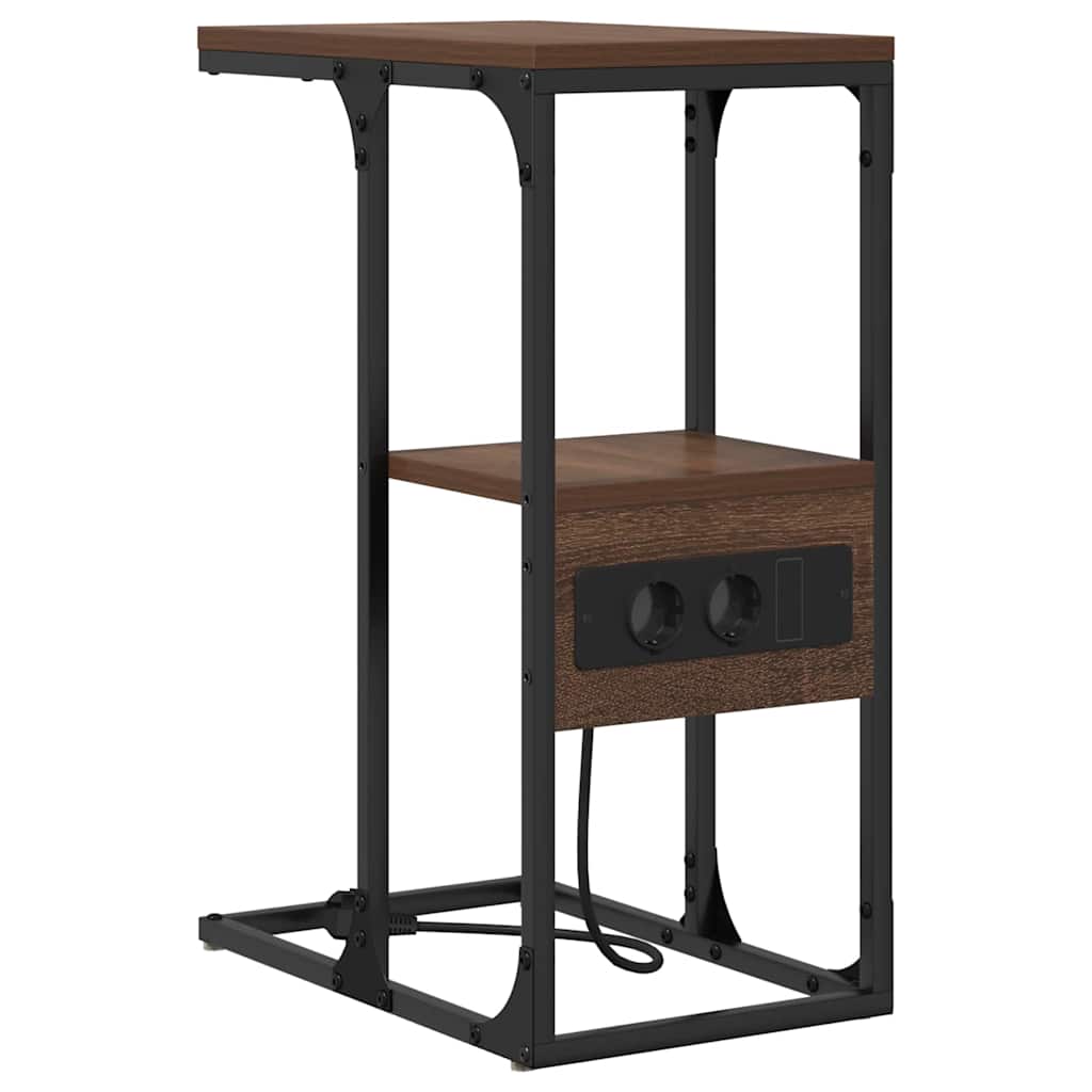Noćni ormar Smeđi hrast 41.5 x 26 x 60.5 cm Konstruirano drvo