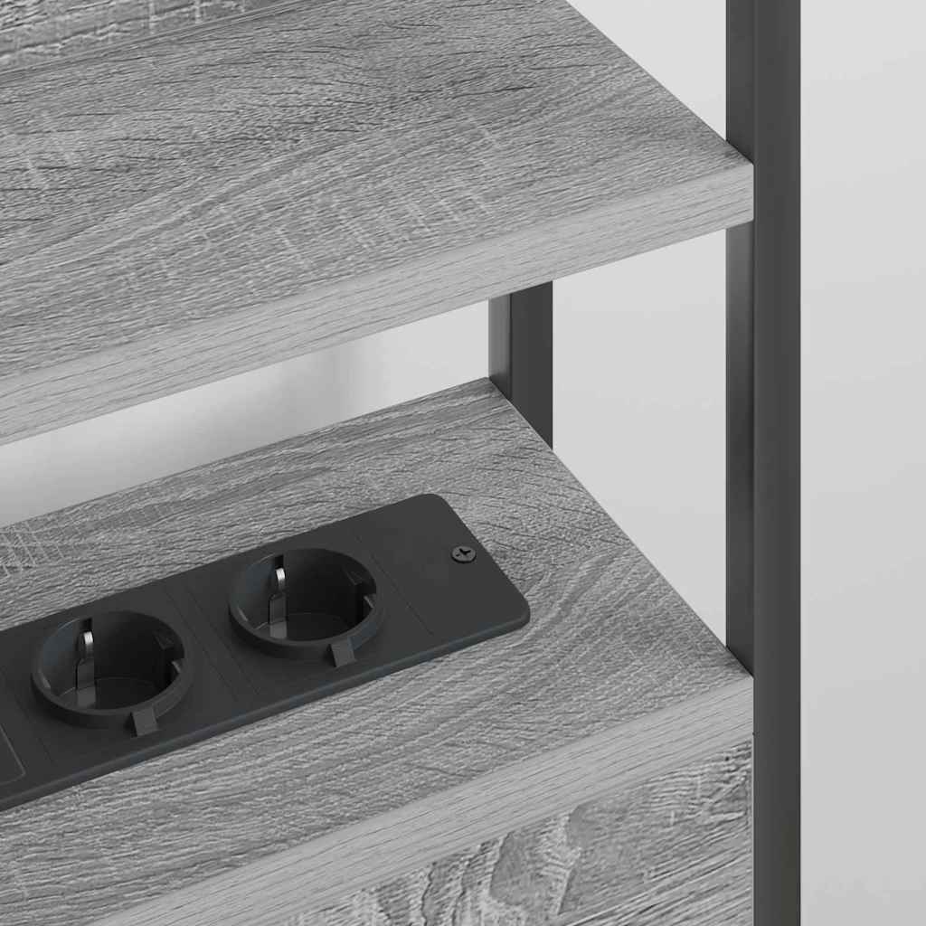 Skladišno uzglavlje Sivi hrast sonoma Konstruirano drvo