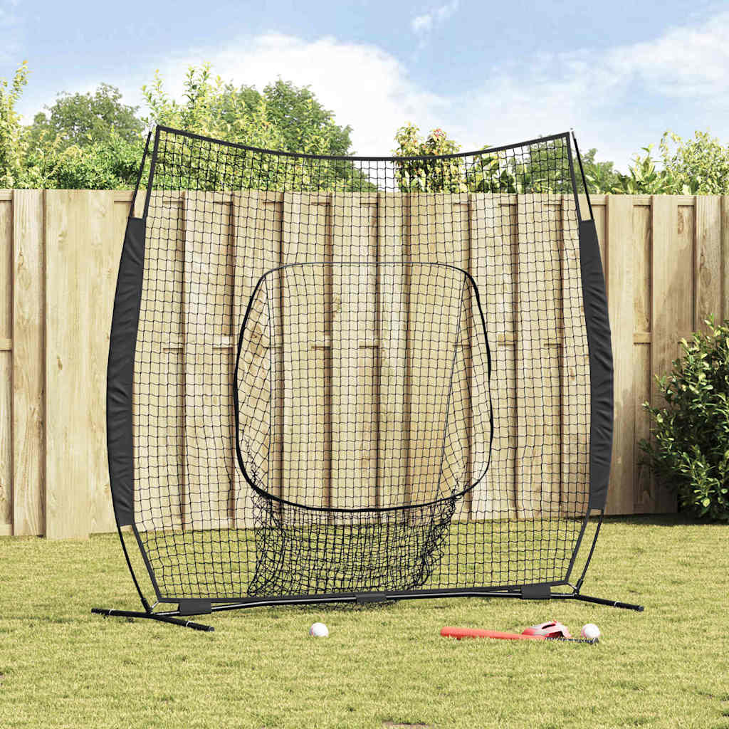 Mreža za vježbanje baseballa Crna 250 x 106 x 209 cm Poliester