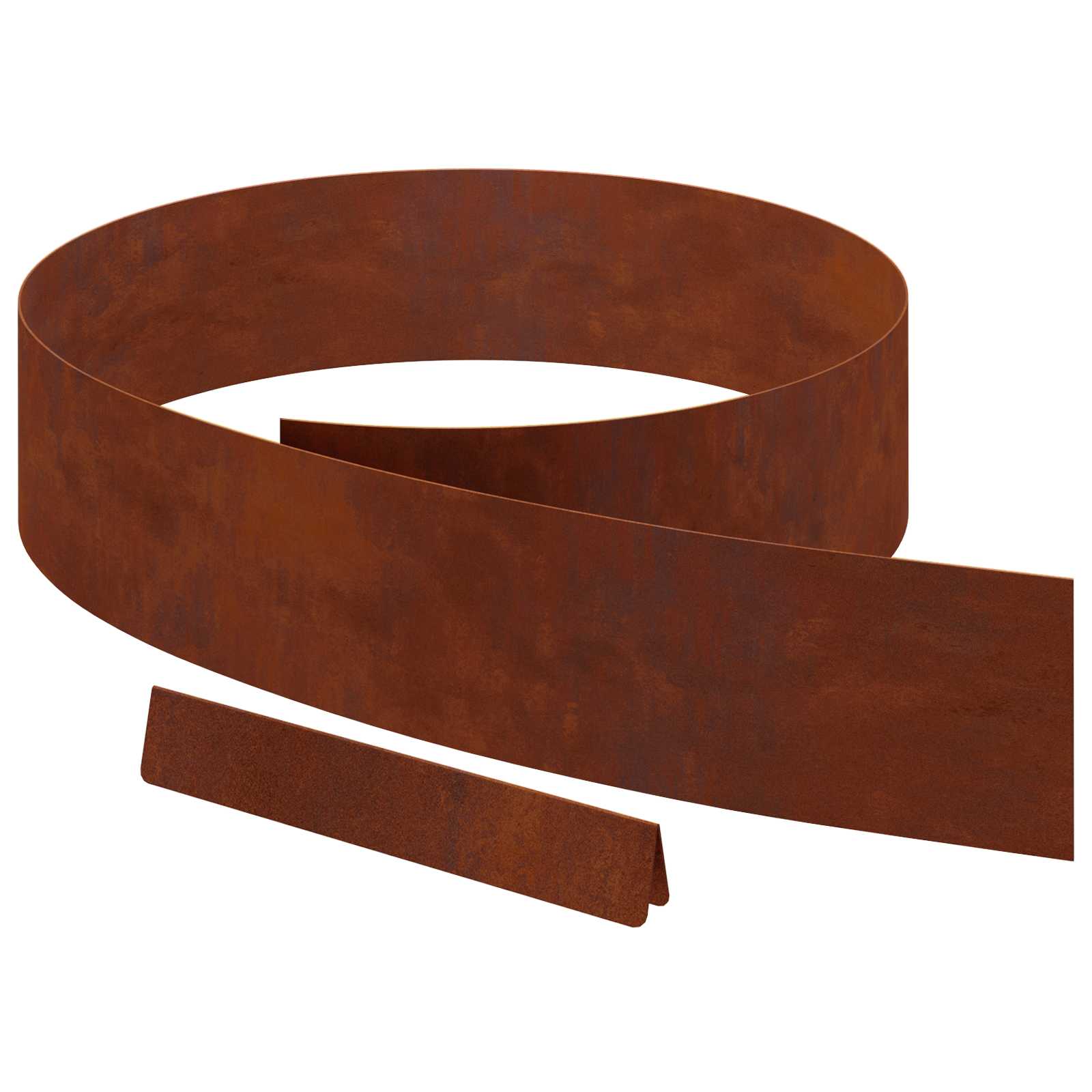 Ograda oko Travnjaka 4 pcs Rđa 450 x 0.05 x 15 cm