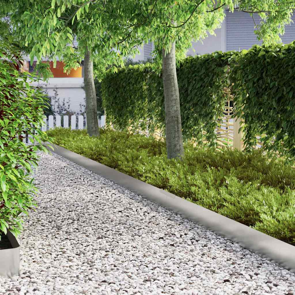 Ograda oko Travnjaka Srebrno 450 x 0,05 x 20 cm Cinkani čelik