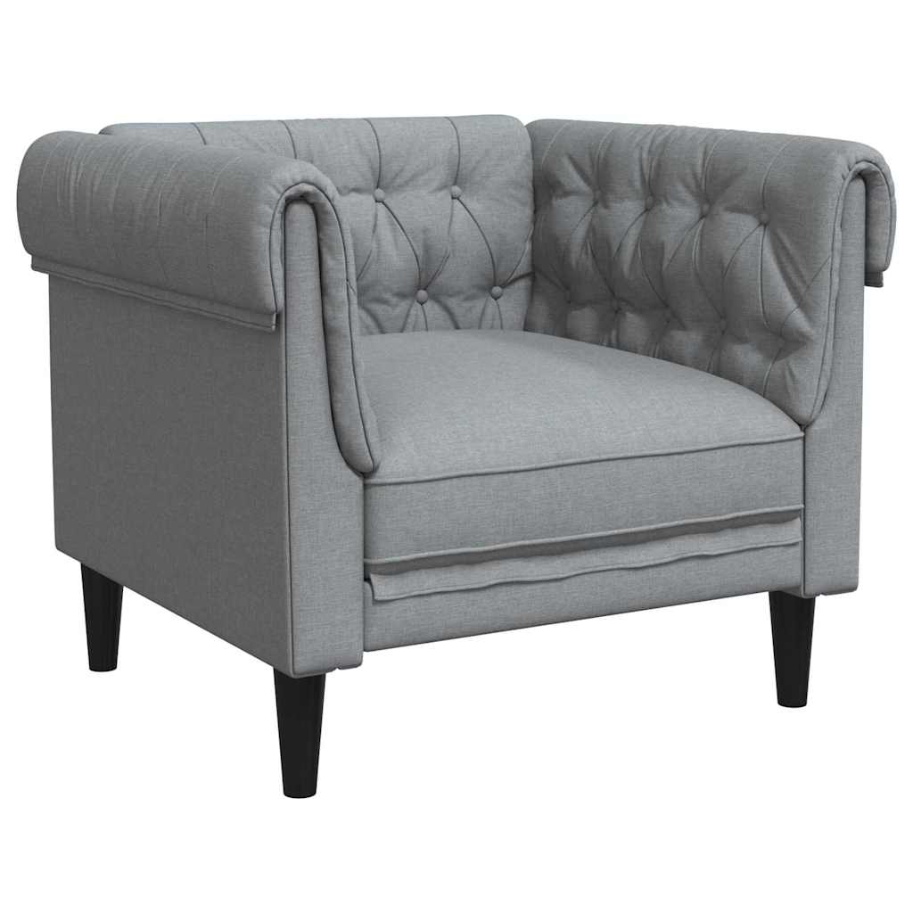 Sofa Svijetlo siva 78,5 x 74,5 x 74,5 cm Poliester