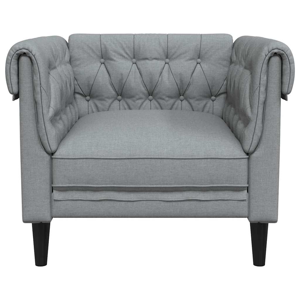 Sofa Svijetlo siva 78,5 x 74,5 x 74,5 cm Poliester