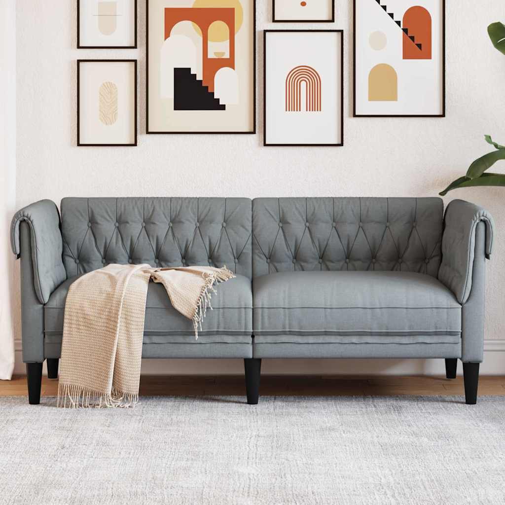 Sofa Svijetlo siva 182,5 x 74,5 x 74,5 cm Poliester