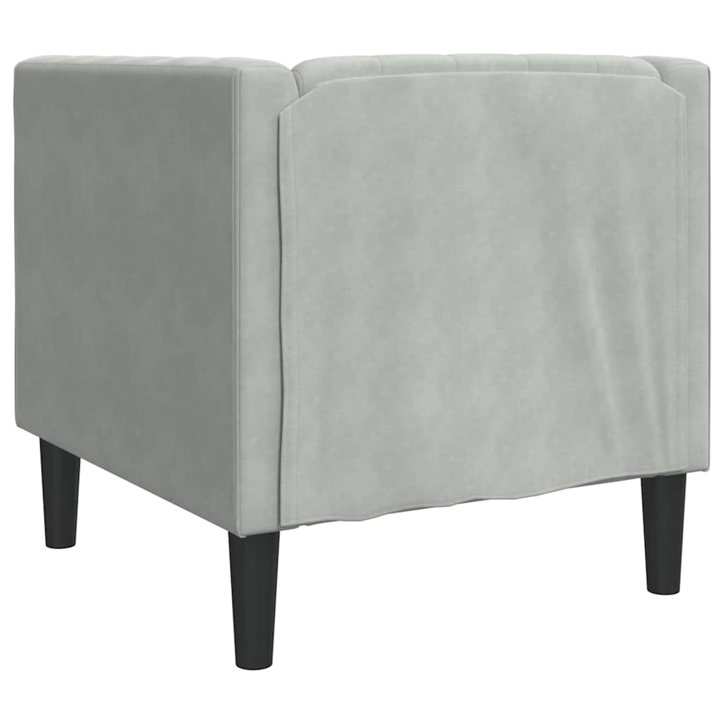 Sofa Svijetlo siva 74,5 x 71 x 70,5 cm Baršun