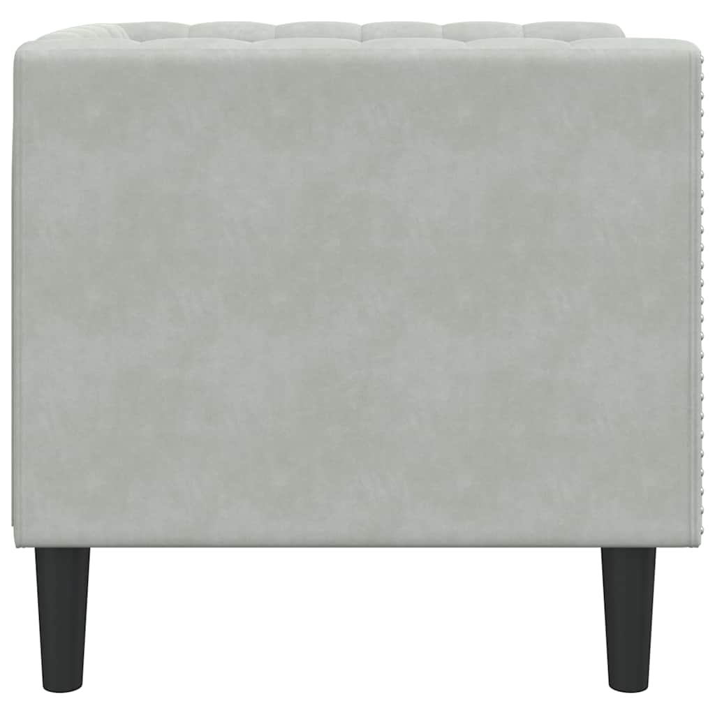 Sofa Svijetlo siva 74,5 x 71 x 70,5 cm Baršun