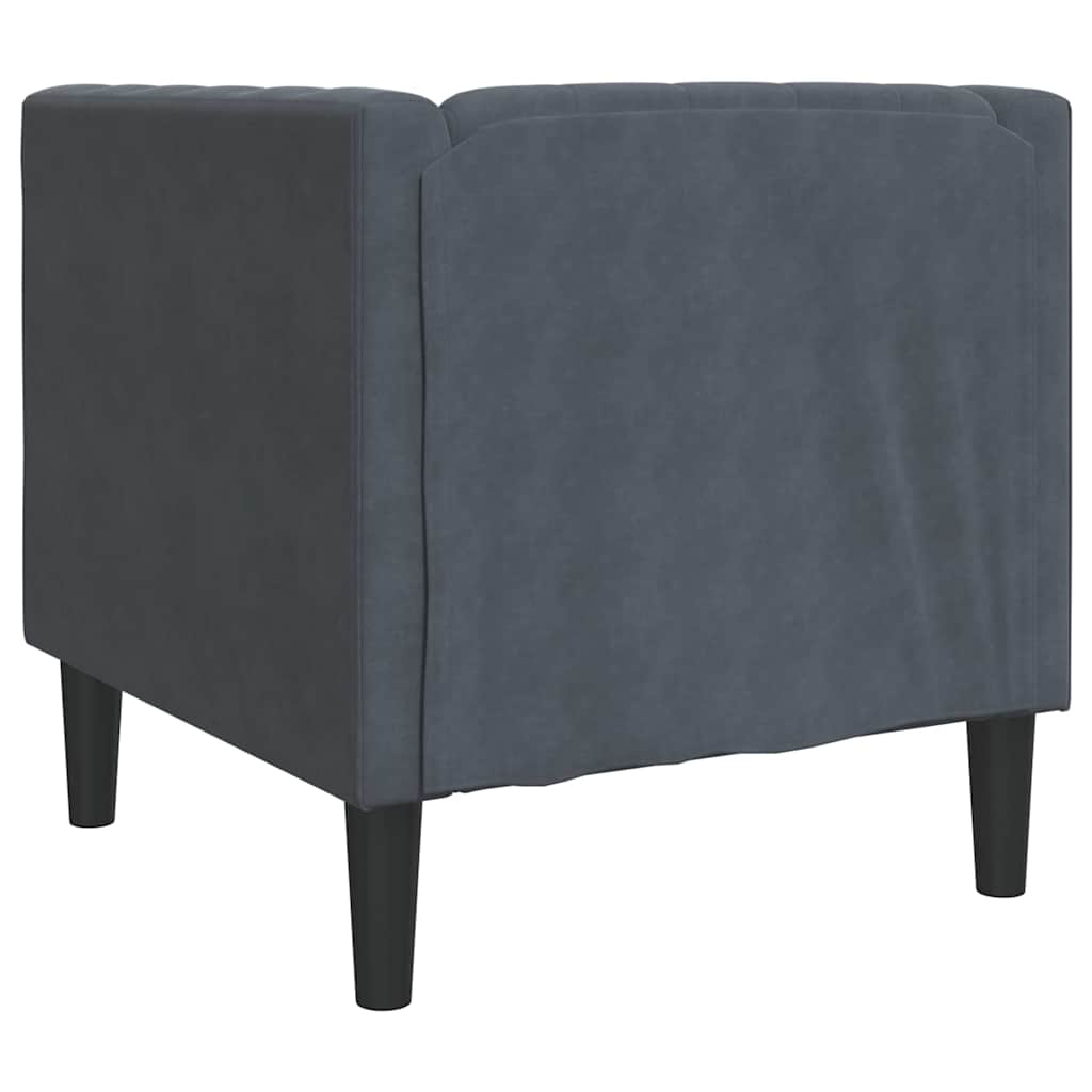 Sofa Tamno siva 74,5 x 71 x 70,5 cm Baršun